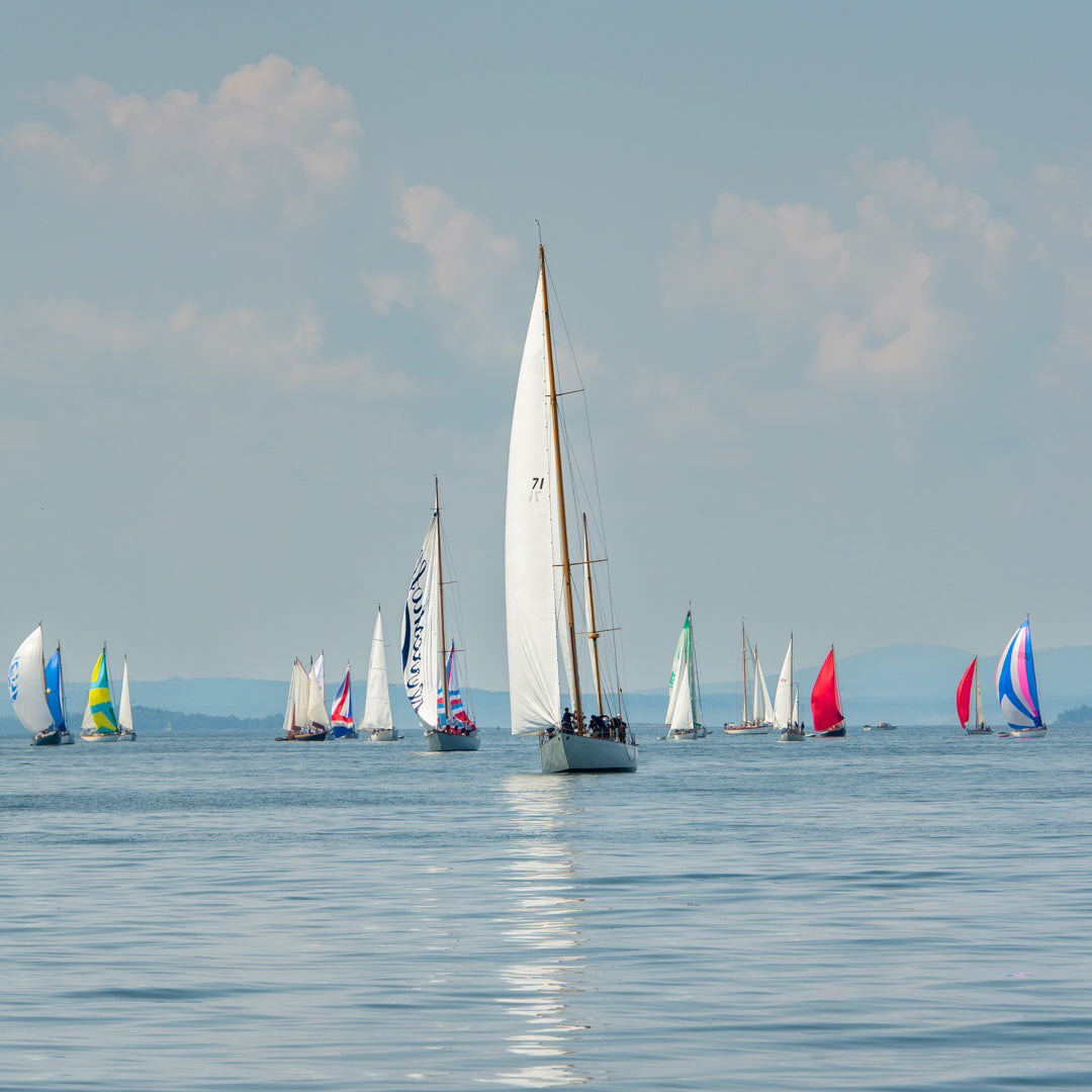 Framed Mini Print: Classic Yacht Regatta