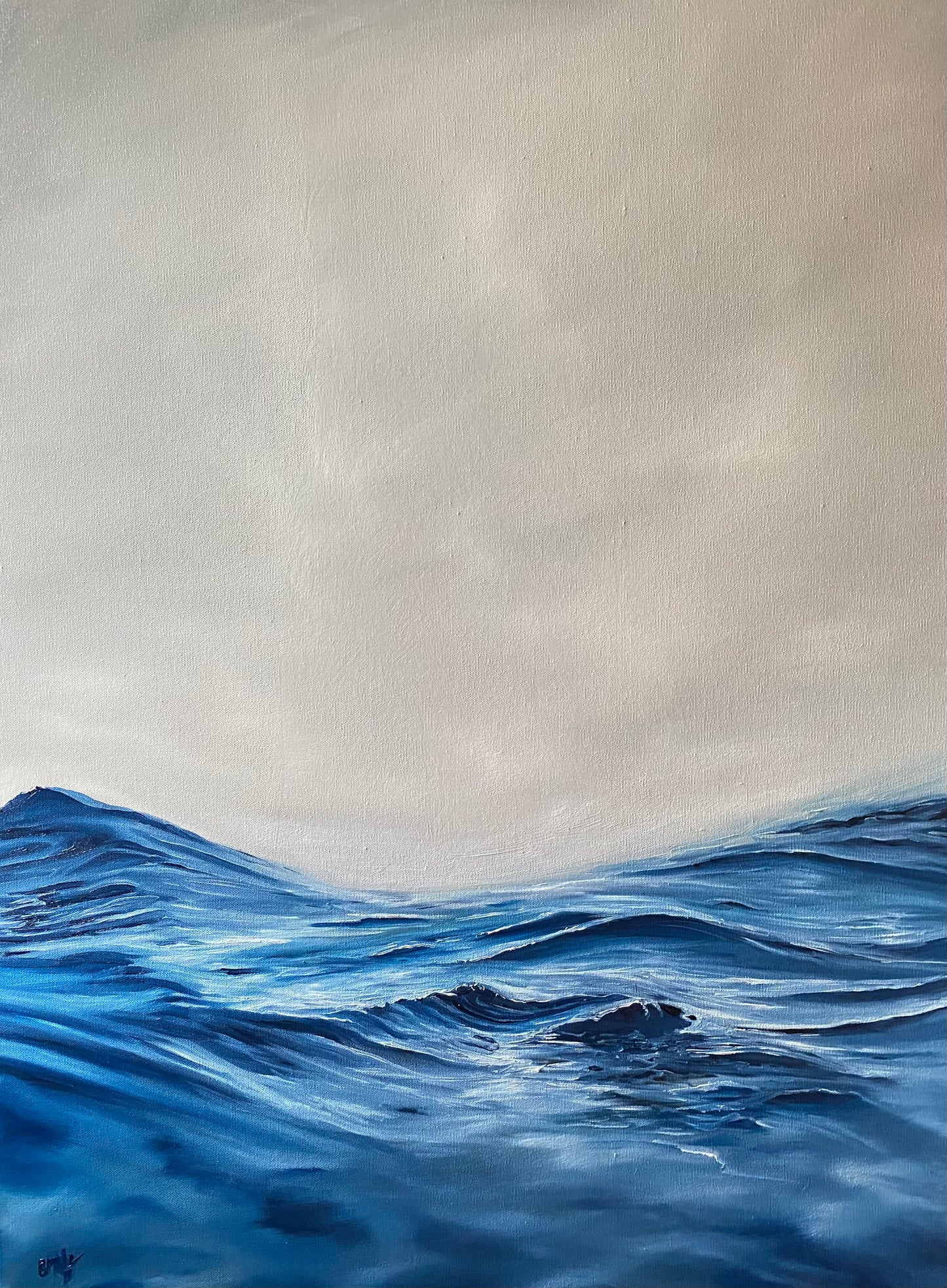 At the Waterline // Framed 30x40" Original Oil by Brenda Henriquez