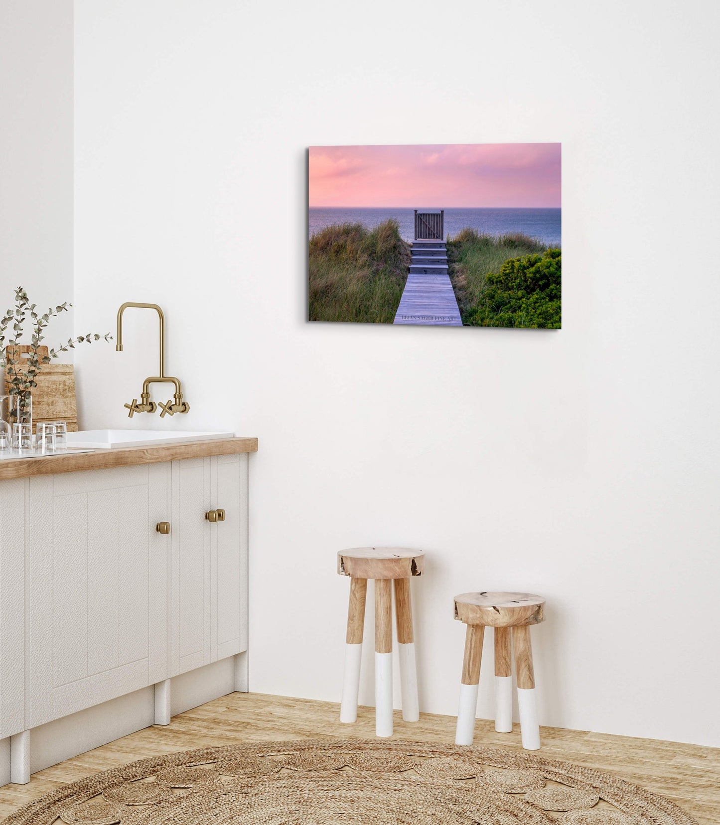 16x24" Print on Metal: Steps Gate (Gallery Display)