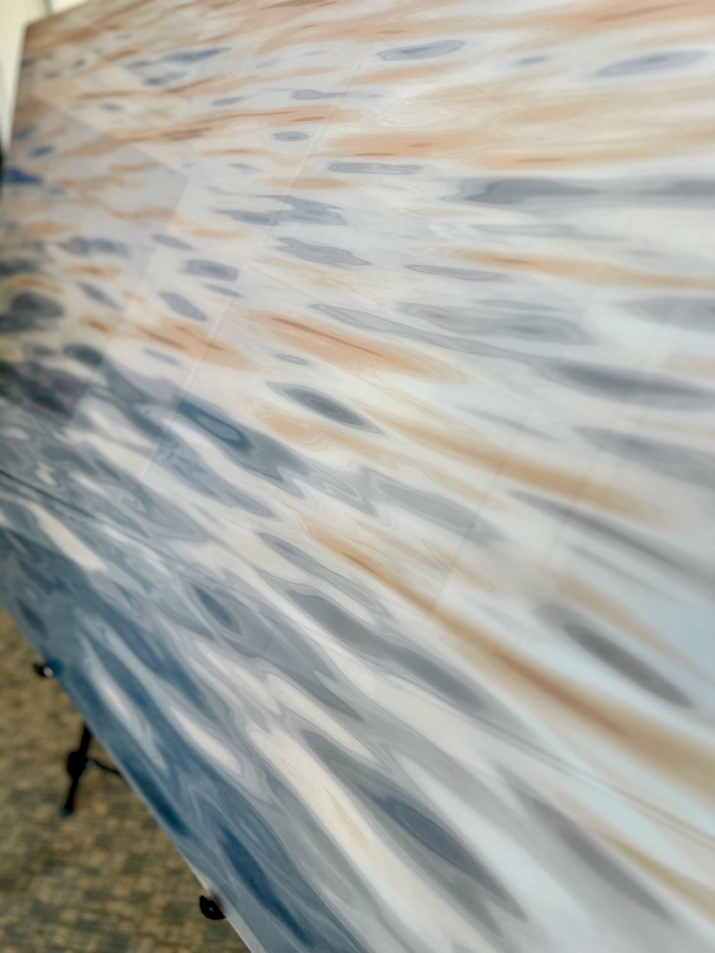 30x45" Print Under Acrylic: Steamship Abstract (Gallery Display)