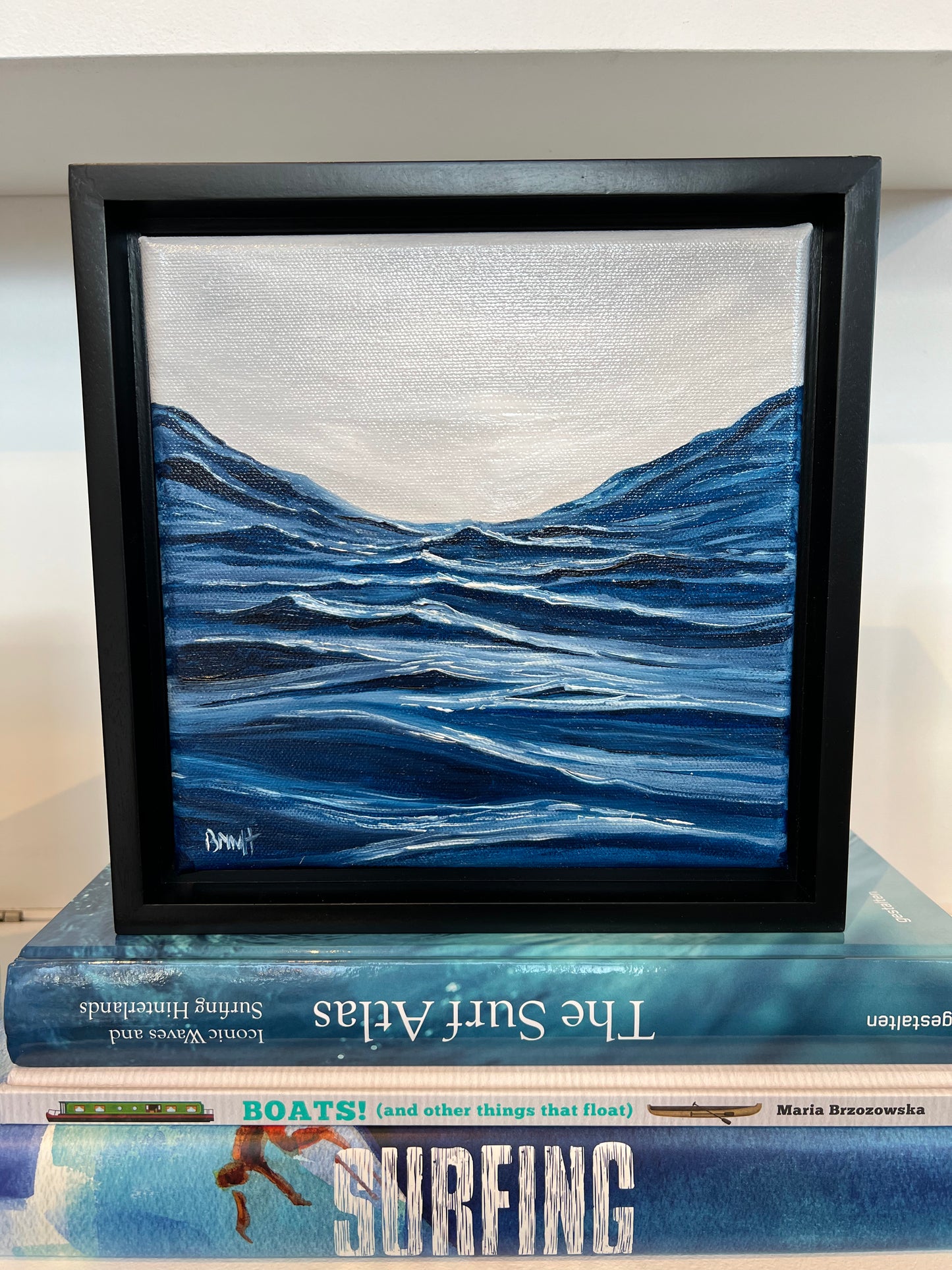 Swells // Framed 8x8" Original Oil by Brenda Henriquez