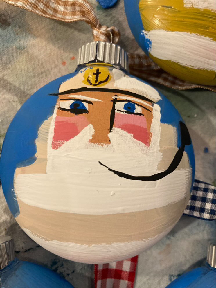 Sea Folk Painted Ornament