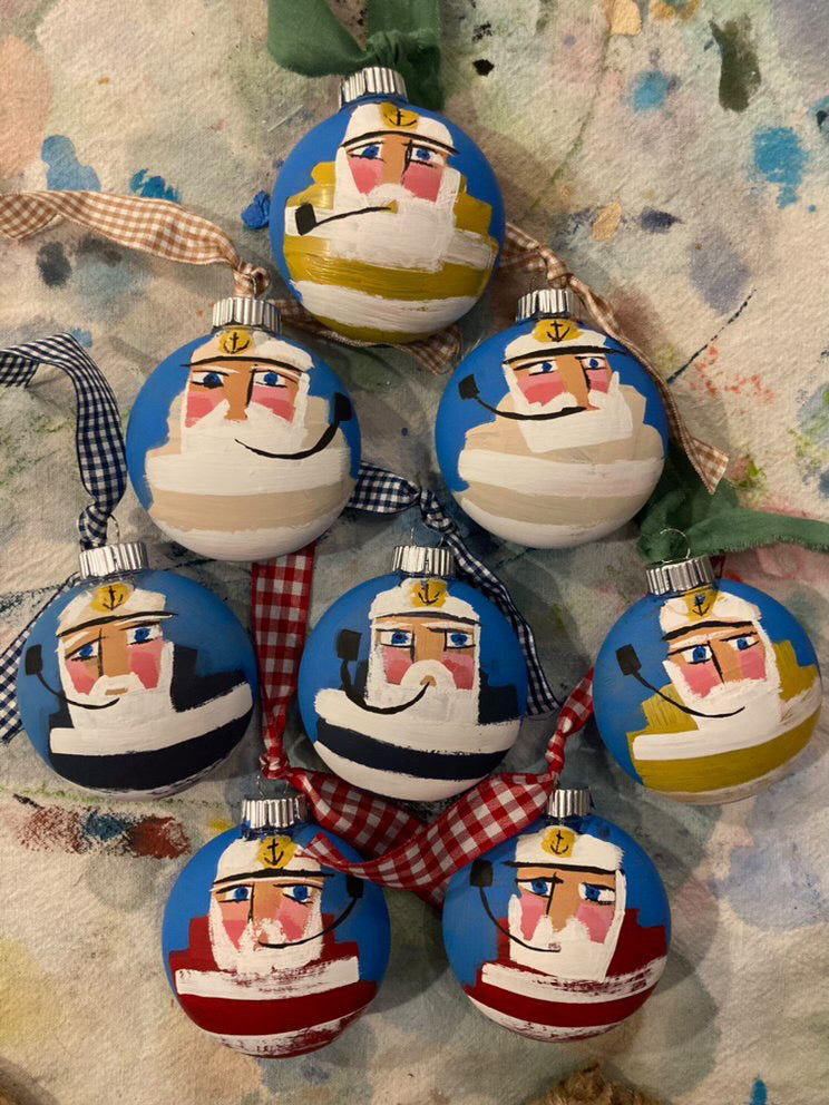 Sea Folk Painted Ornament