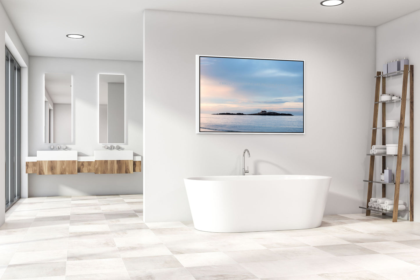 Doctor's Island: Framed Limited Edition 20x30" Satin Metal Print