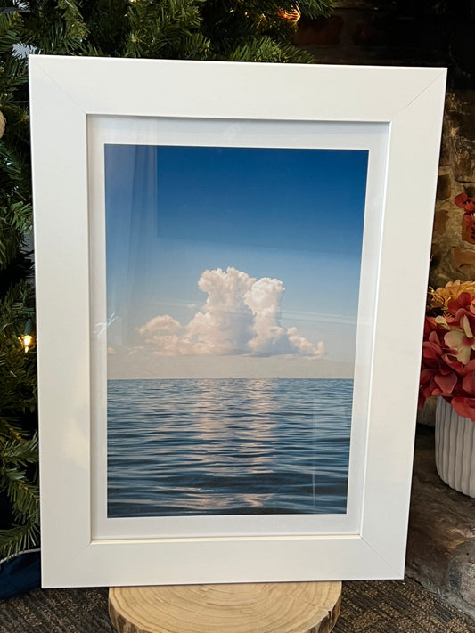 Framed 10x15" Giclee Print: Nantucket Sound Cloud by Brian Sager