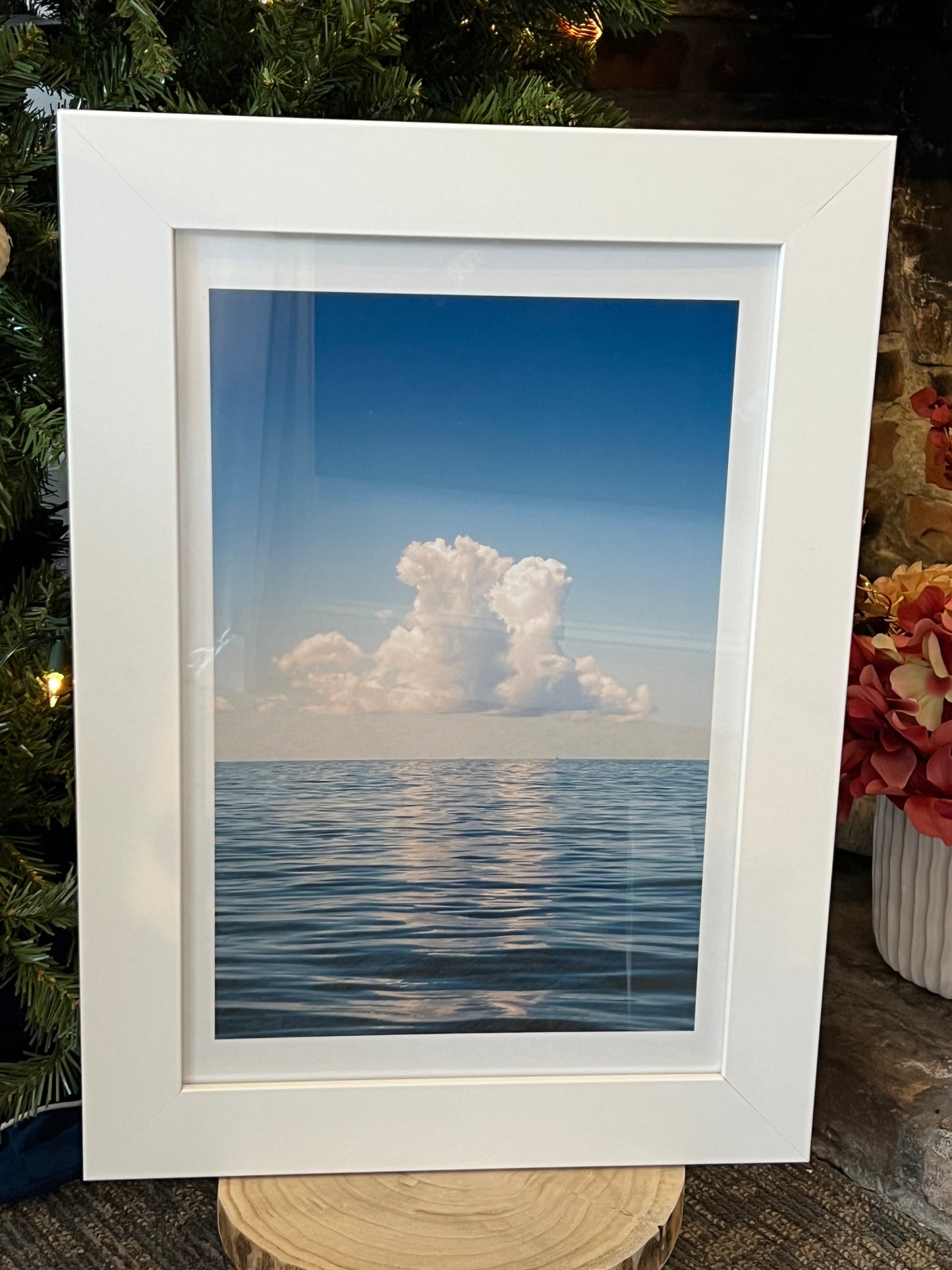 Framed 10x15" Giclee Print: Nantucket Sound Cloud by Brian Sager