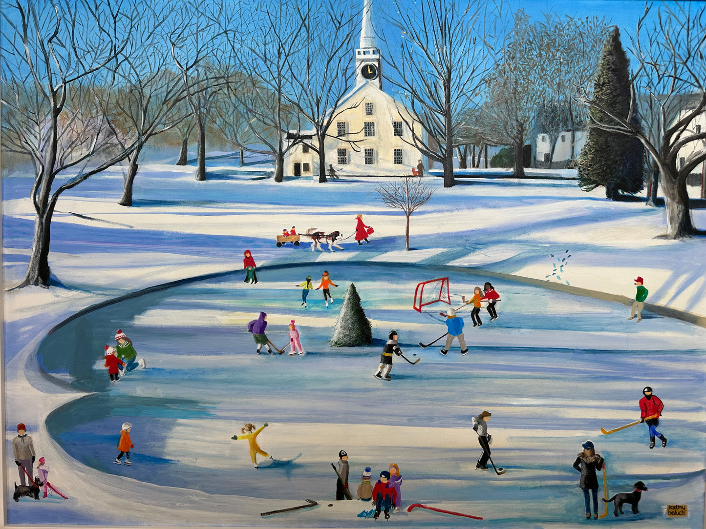Kathy Boluch Painting - Meeting Place Pond