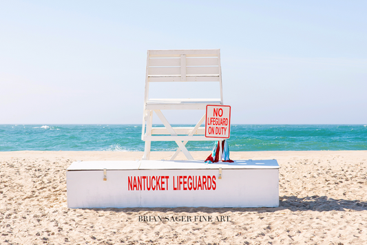 20x30" Framed Print: Lifeguard Stand, No. 7785 (Gallery Display)