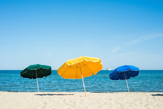 Cliffside Beach Umbrellas III, No. 1003