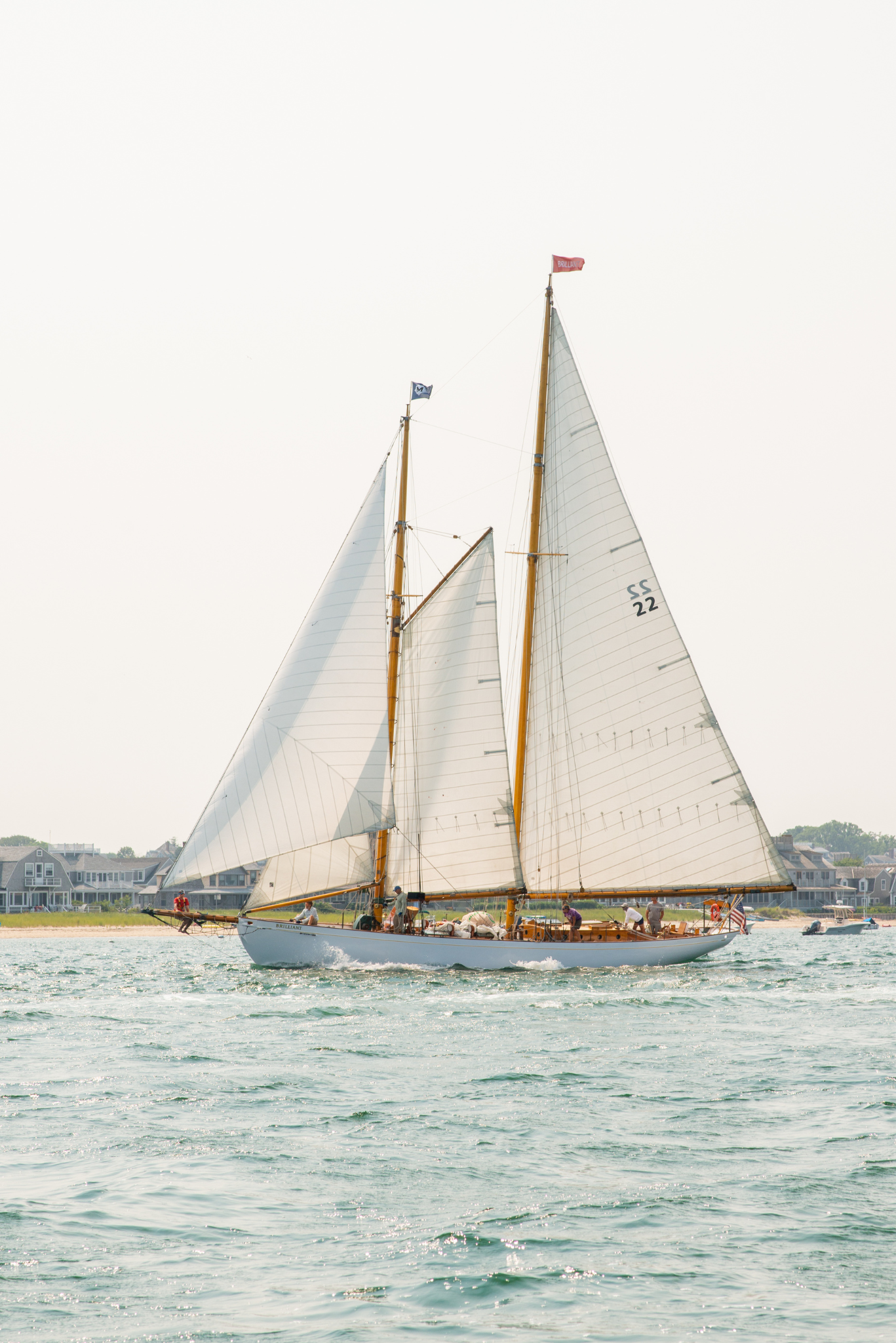 Brilliant Sails into Nantucket Harbor, No. 9248